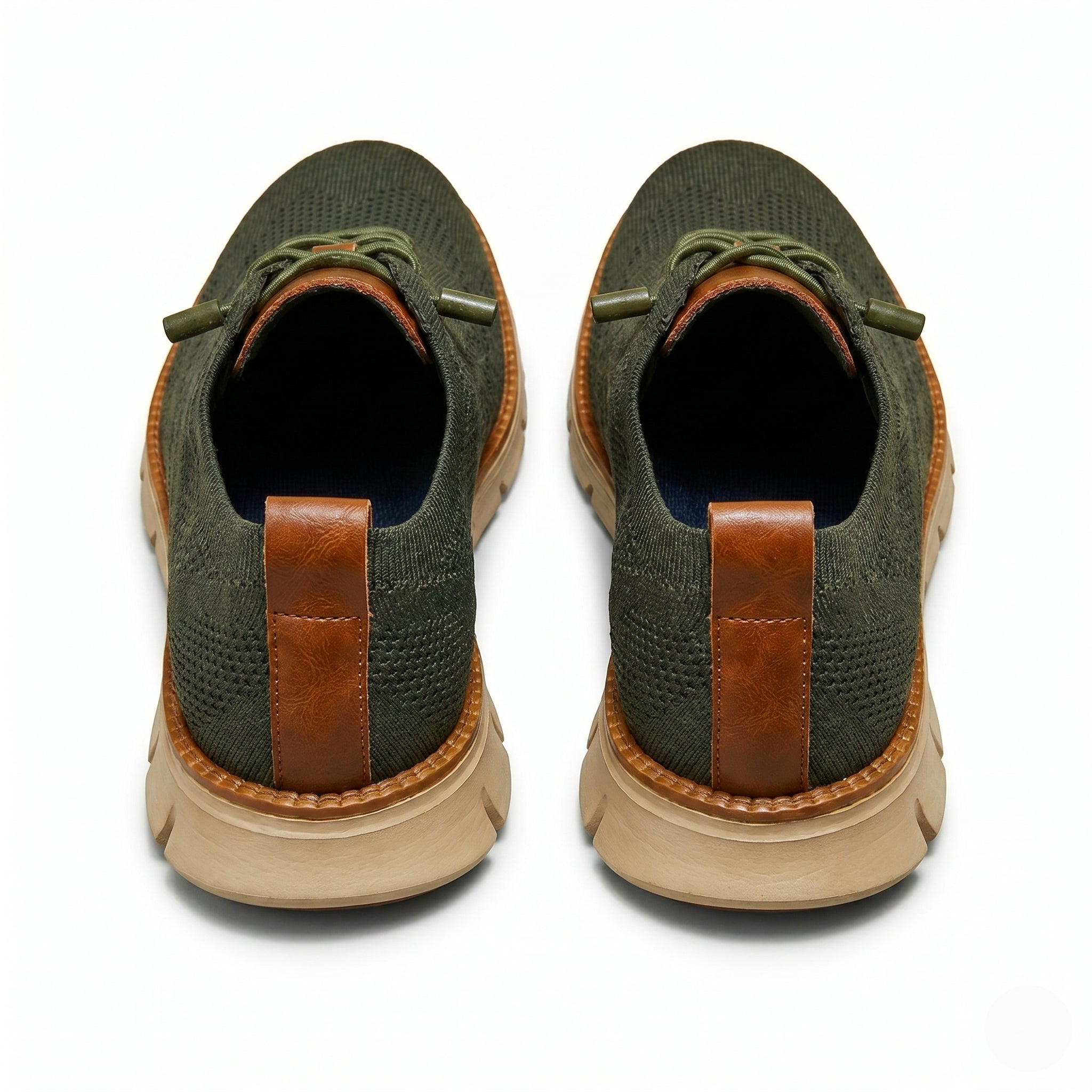 Harry - Men's Breathable Mesh Sneakers - Shoes - Olive Green - Parker&Brooks