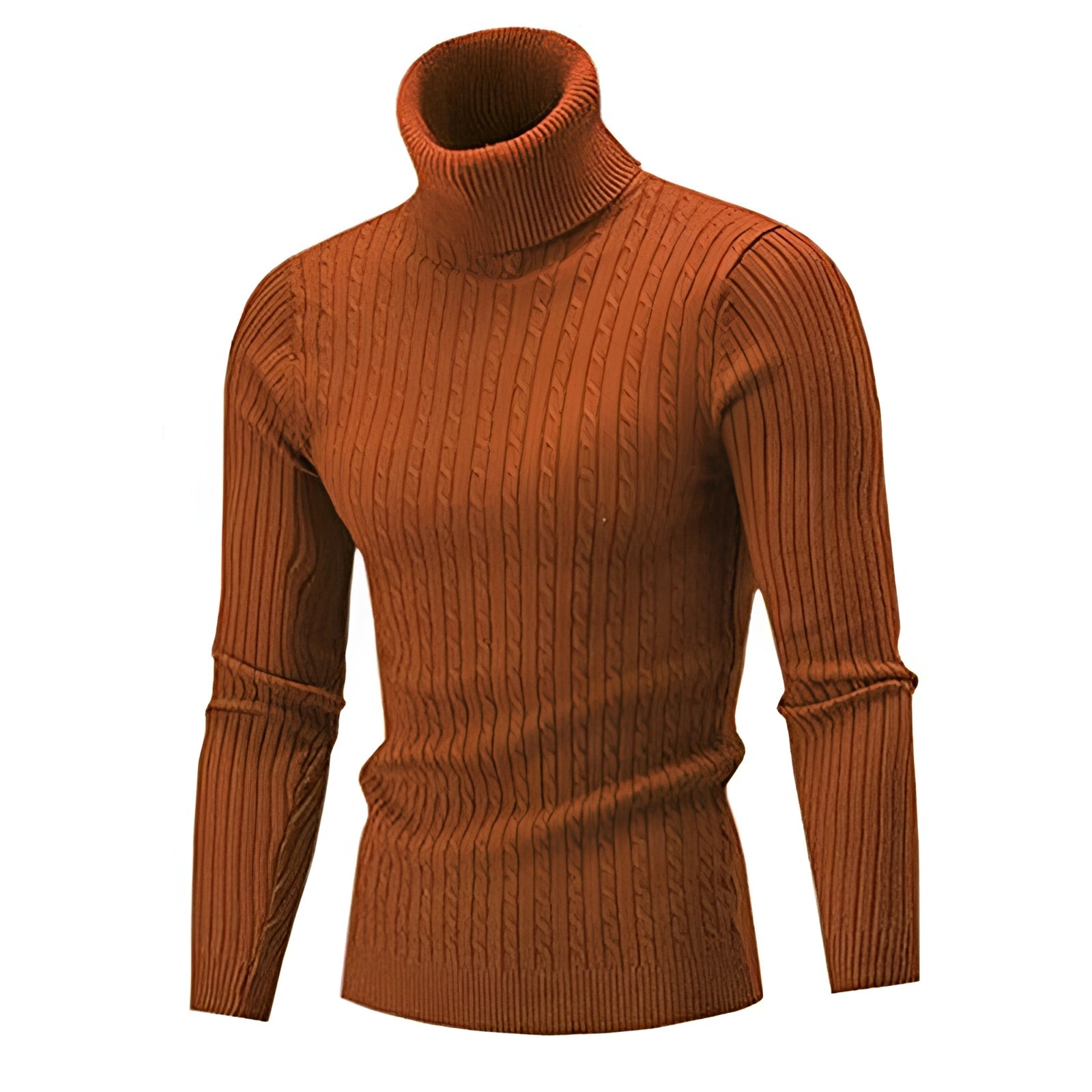Henrik – Cable Knit Turtleneck Sweater made of Wool