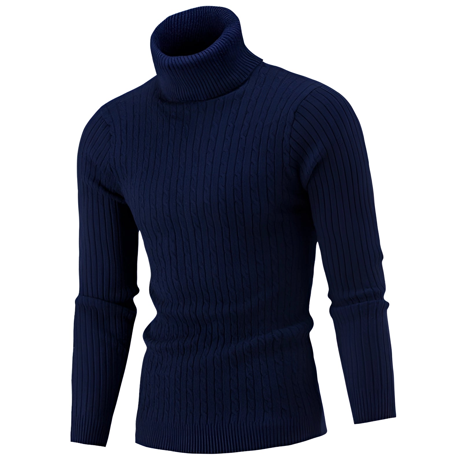 Henrik – Cable Knit Turtleneck Sweater made of Wool