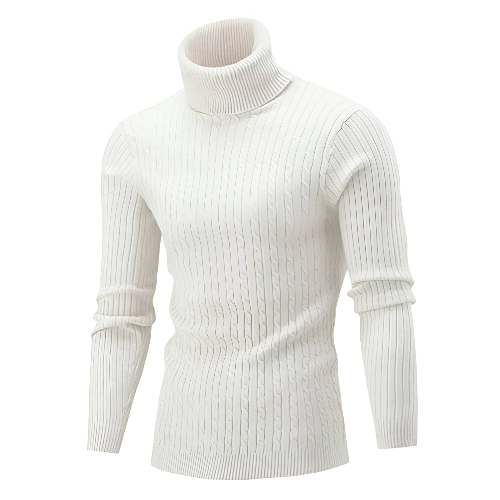Henrik – Cable Knit Turtleneck Sweater made of Wool
