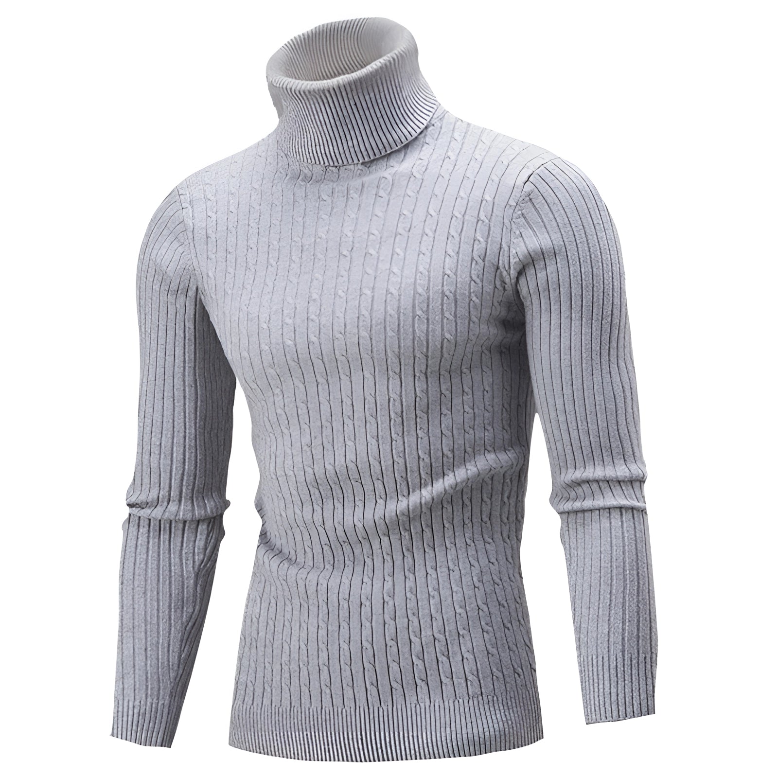 Henrik – Cable Knit Turtleneck Sweater made of Wool