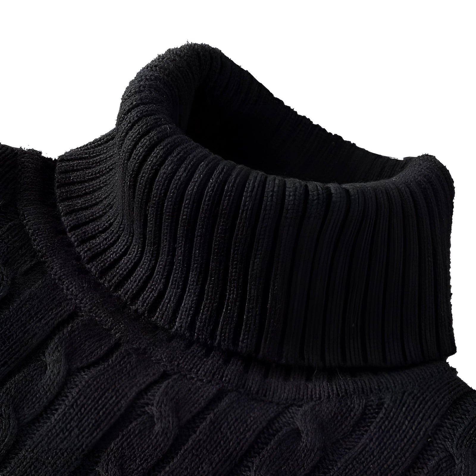 Henrik – Cable Knit Turtleneck Sweater made of Wool