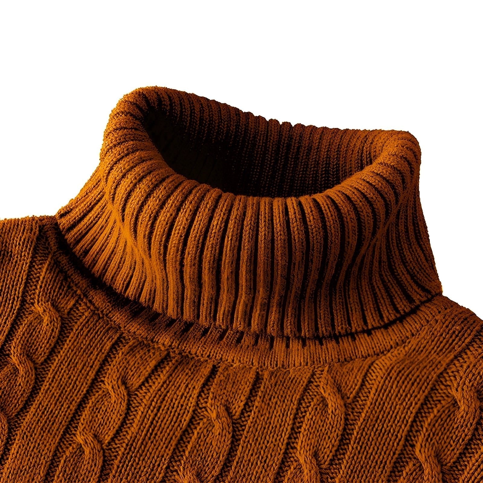 Henrik – Cable Knit Turtleneck Sweater made of Wool
