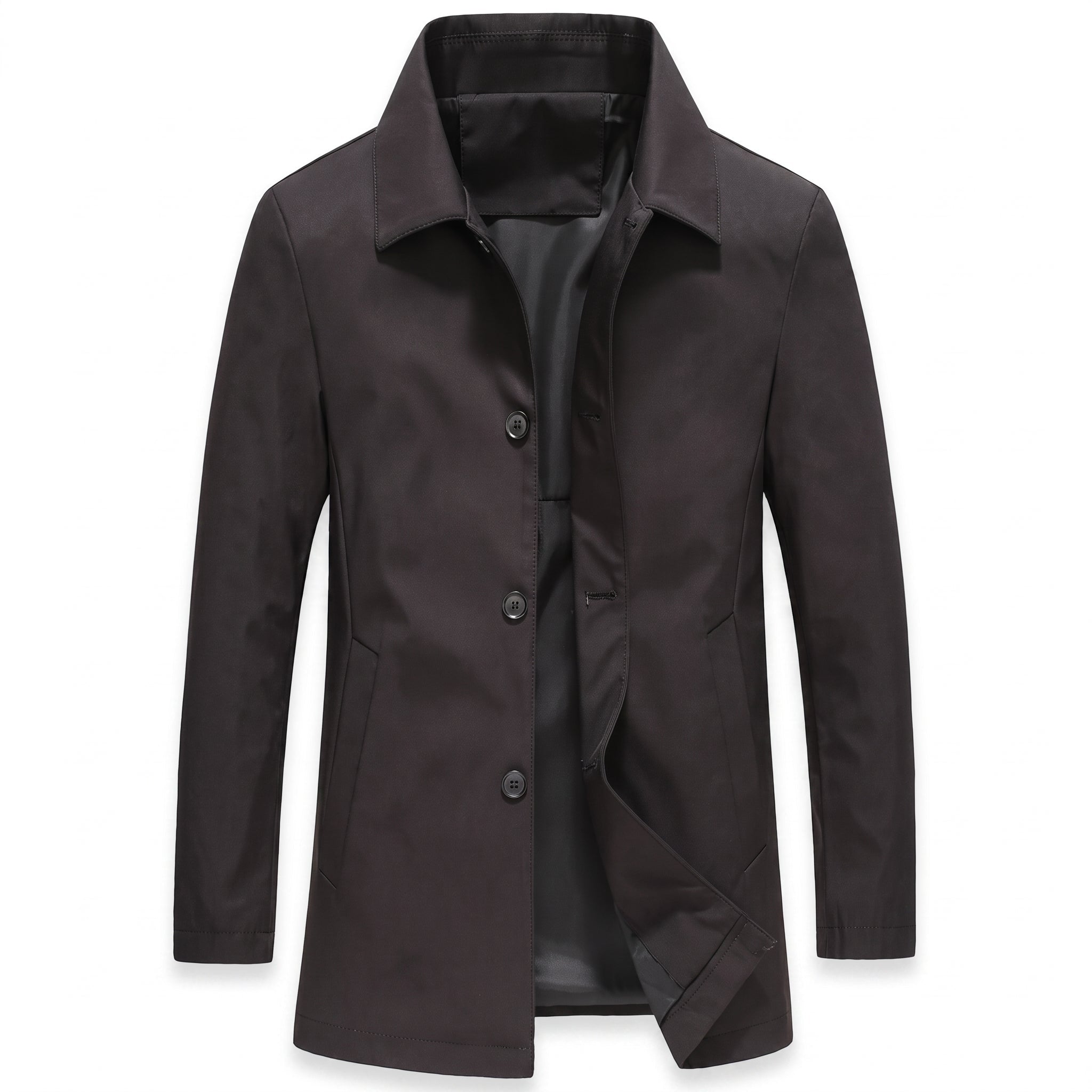 Hermann - Men's Transitional Jacket with Side Pockets - Jackets - Black - Parker&Brooks