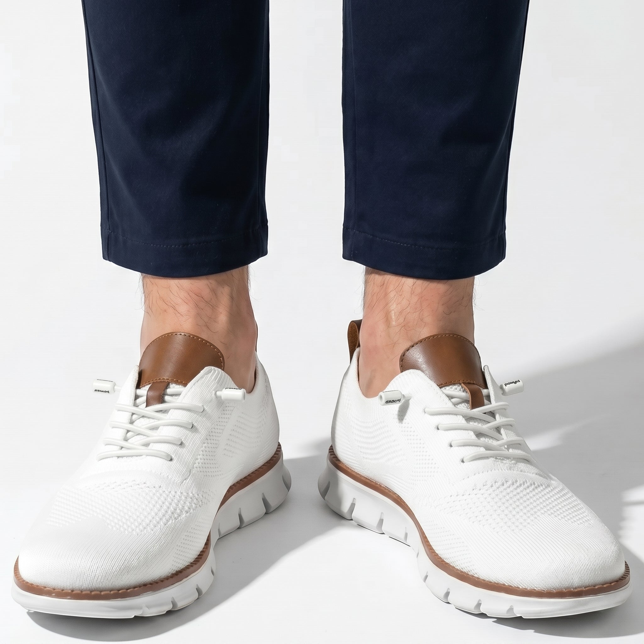 Ian - Men's Orthopedic Low - Top Sneakers - Shoes - White - Parker&Brooks