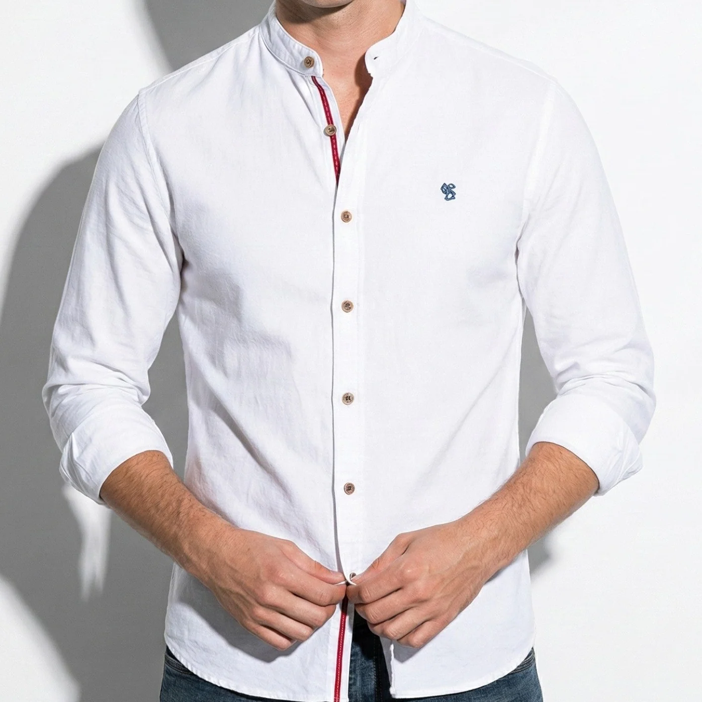 Christopher – Men’s Long Sleeve Shirt with Classic Collar