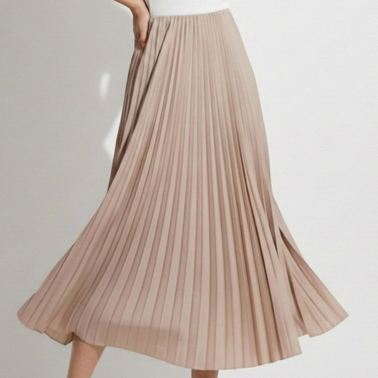 Chloe - Women's Pleated Satin Skirt