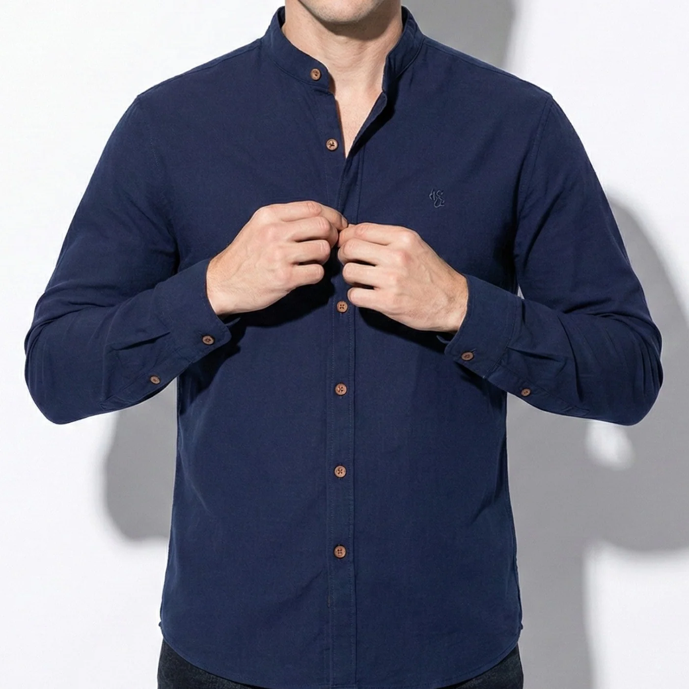 Christopher – Men’s Long Sleeve Shirt with Classic Collar
