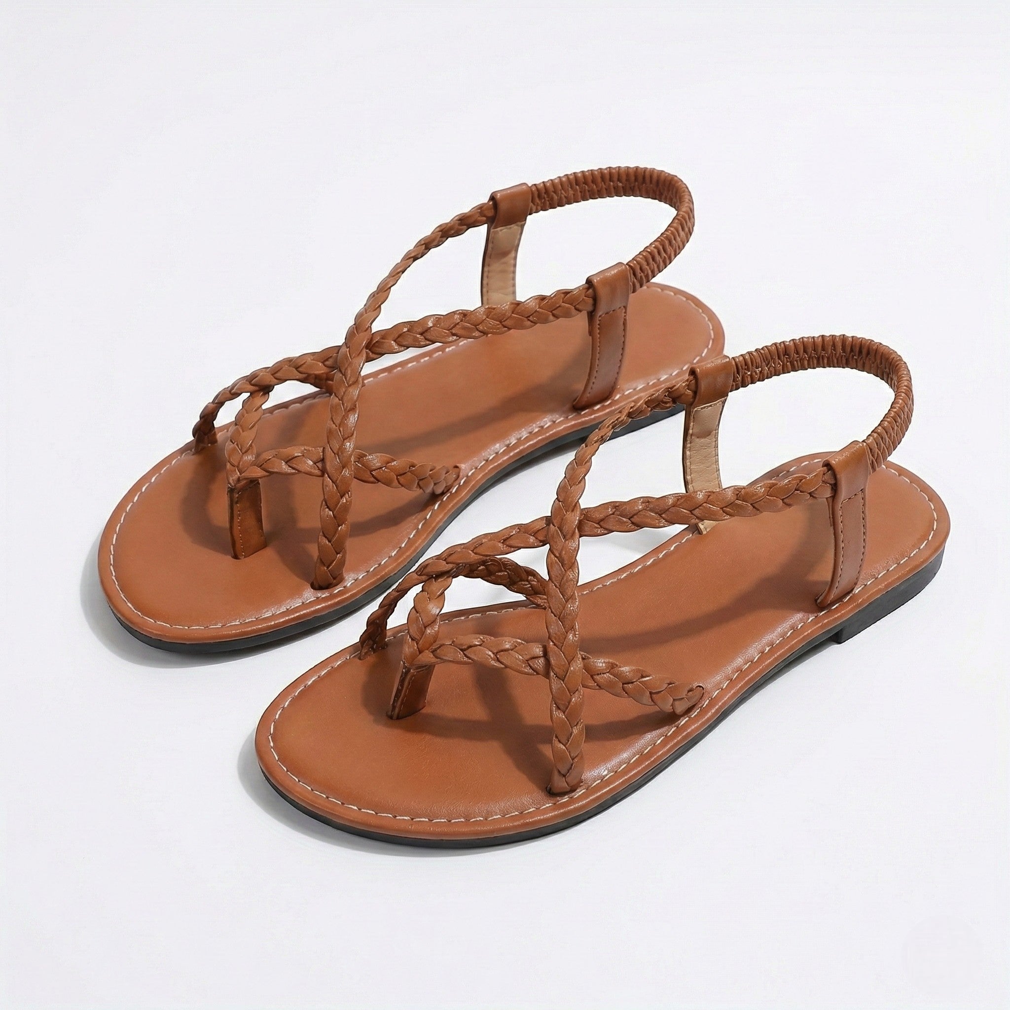 Imogen - Women's Strap Summer Sandals - Sandals - Brown - Parker&Brooks
