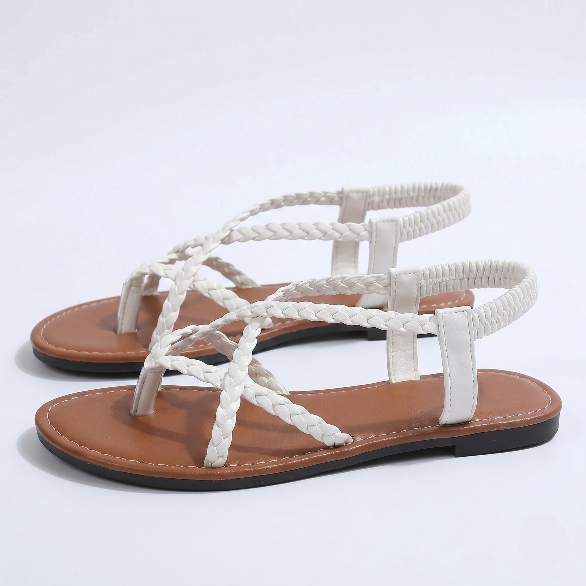 Imogen - Women's Strap Summer Sandals - Sandals - White - Parker&Brooks
