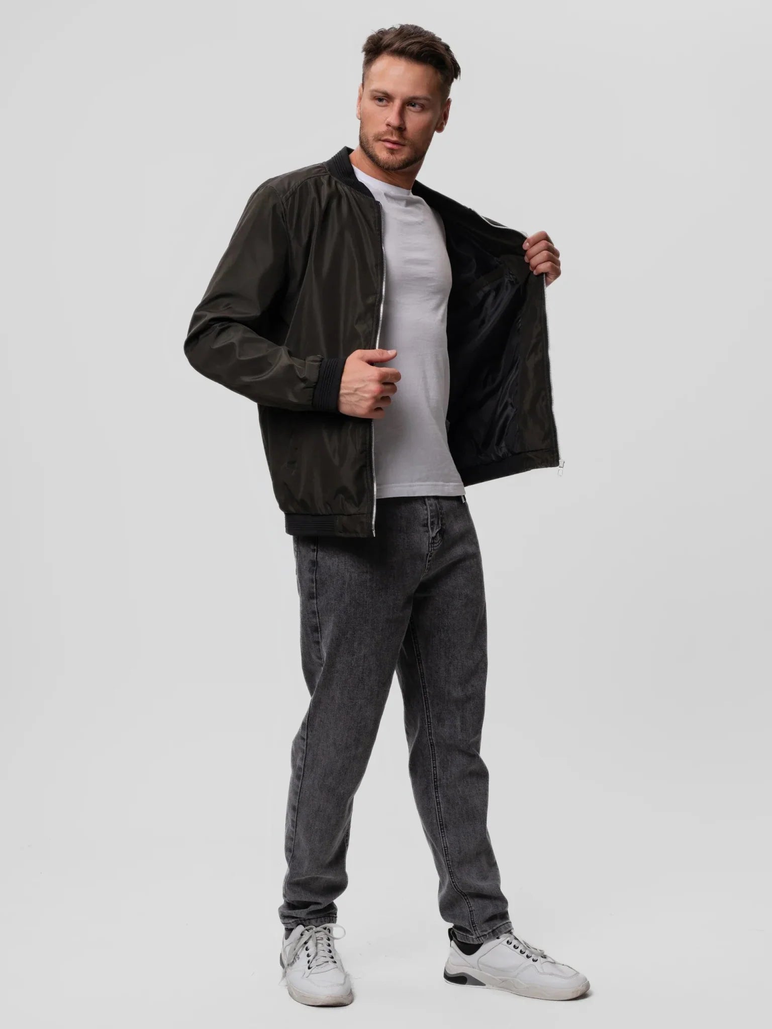 Ingmar - Stylish Bomber Jacket with Zipper