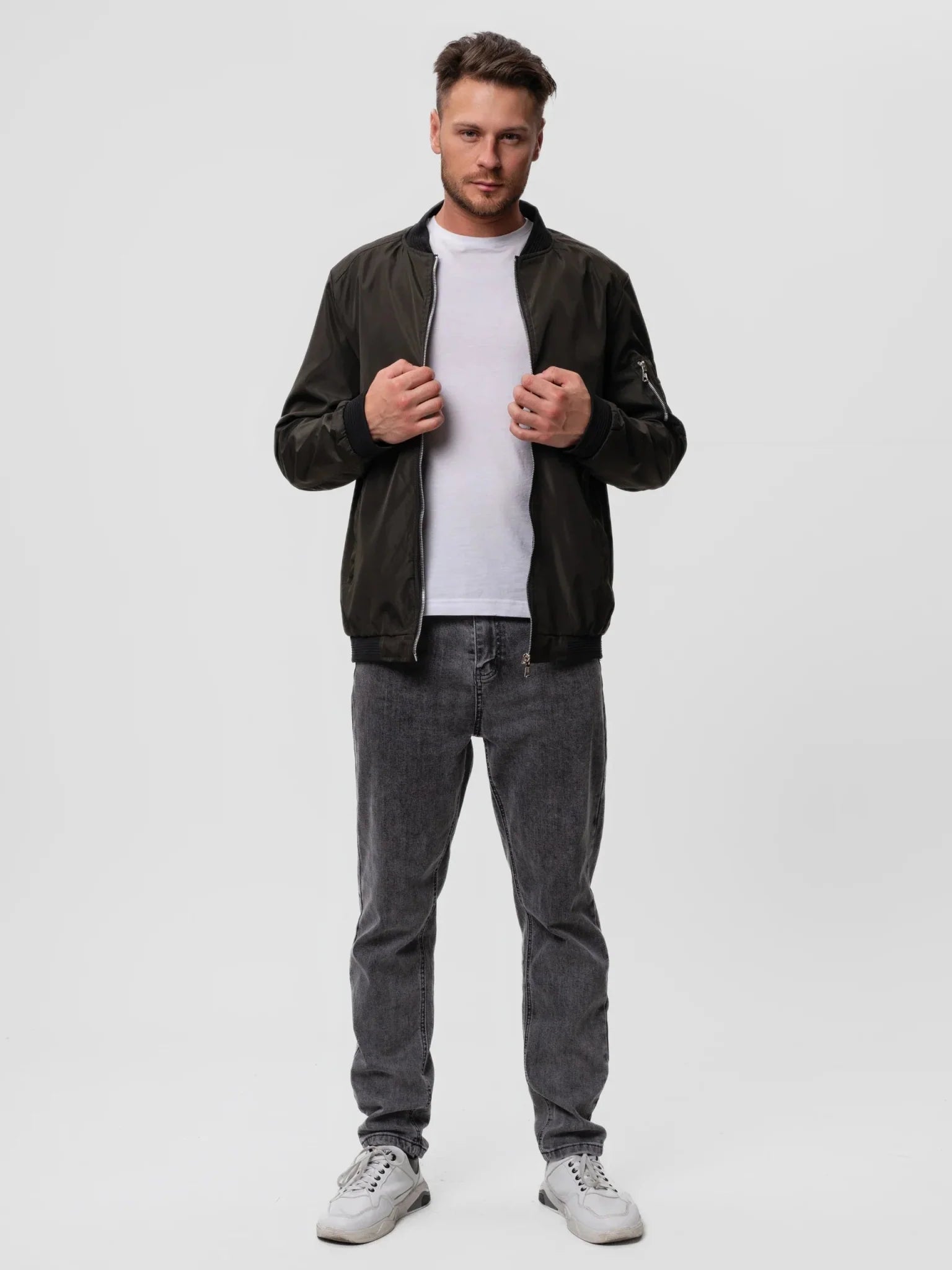 Ingmar - Stylish Bomber Jacket with Zipper