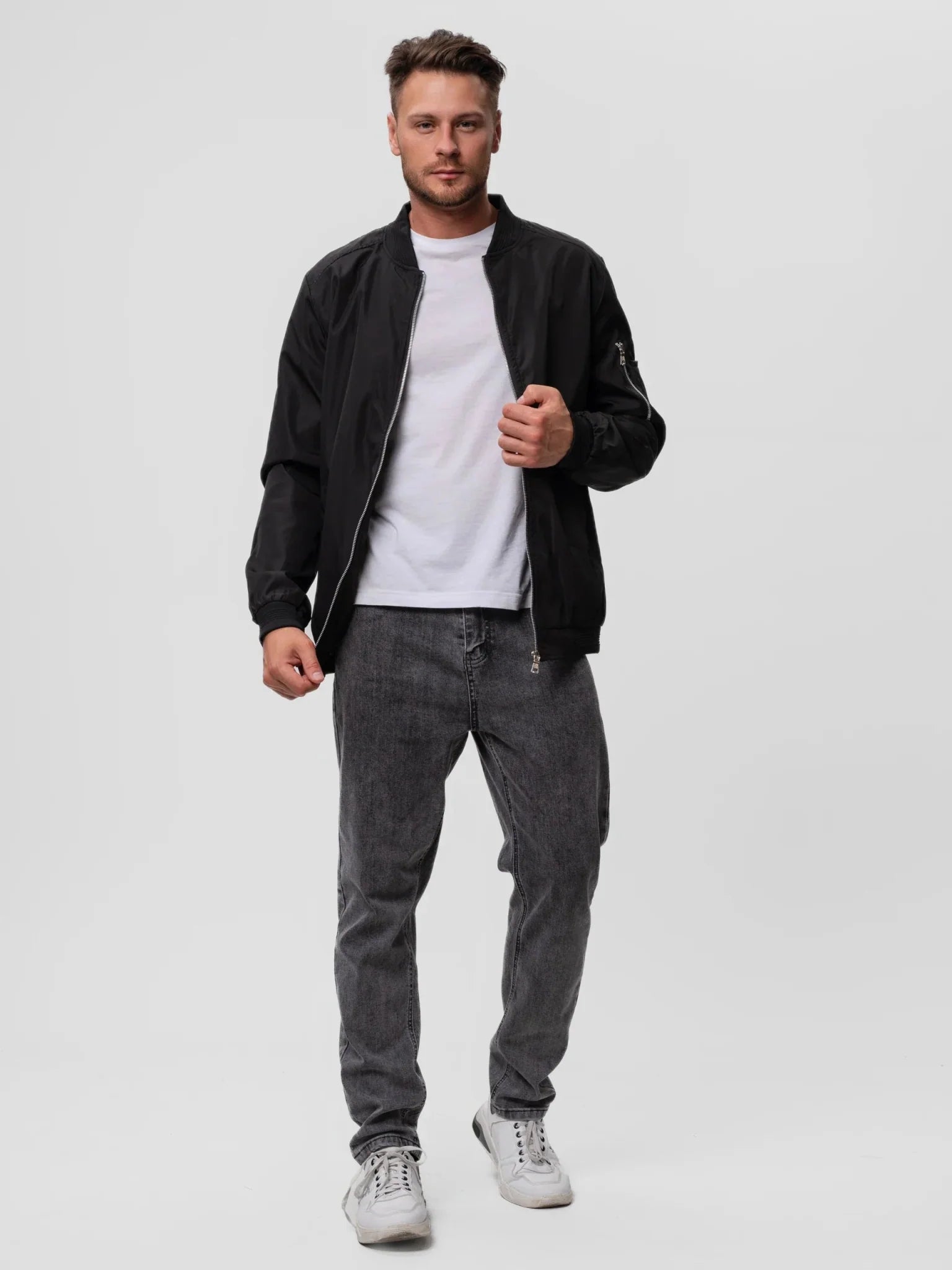 Ingmar - Stylish Bomber Jacket with Zipper