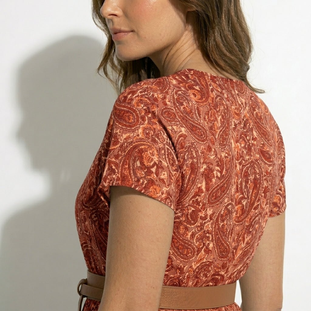 Isabella - Women's Bohemian Floral Maxi Dress - Dresses - Wine Red - Parker&Brooks