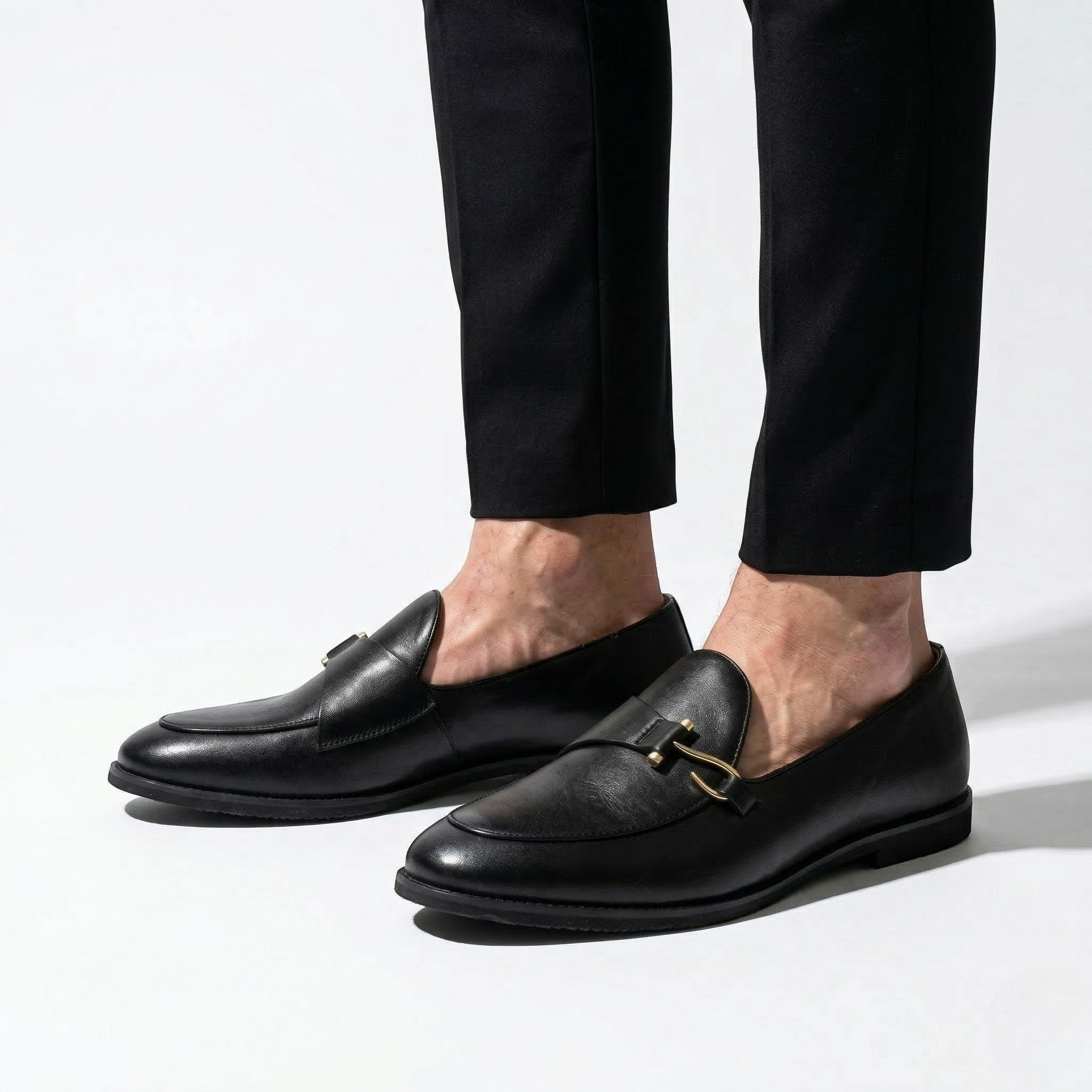 Jack - Men's Classic Formal Loafers - Shoes - Black - Parker&Brooks