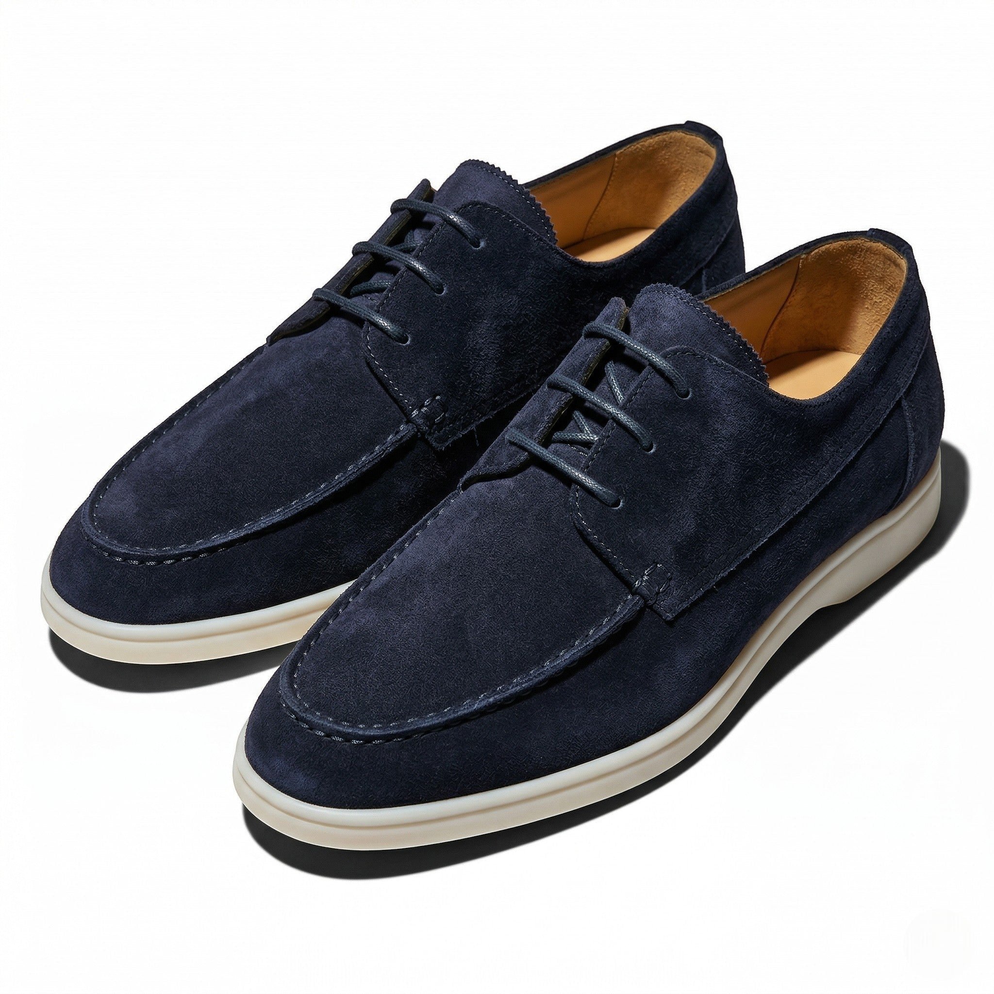 Jack - Men's Formal Lace - Up Loafers - Loafers - Blue - Parker&Brooks