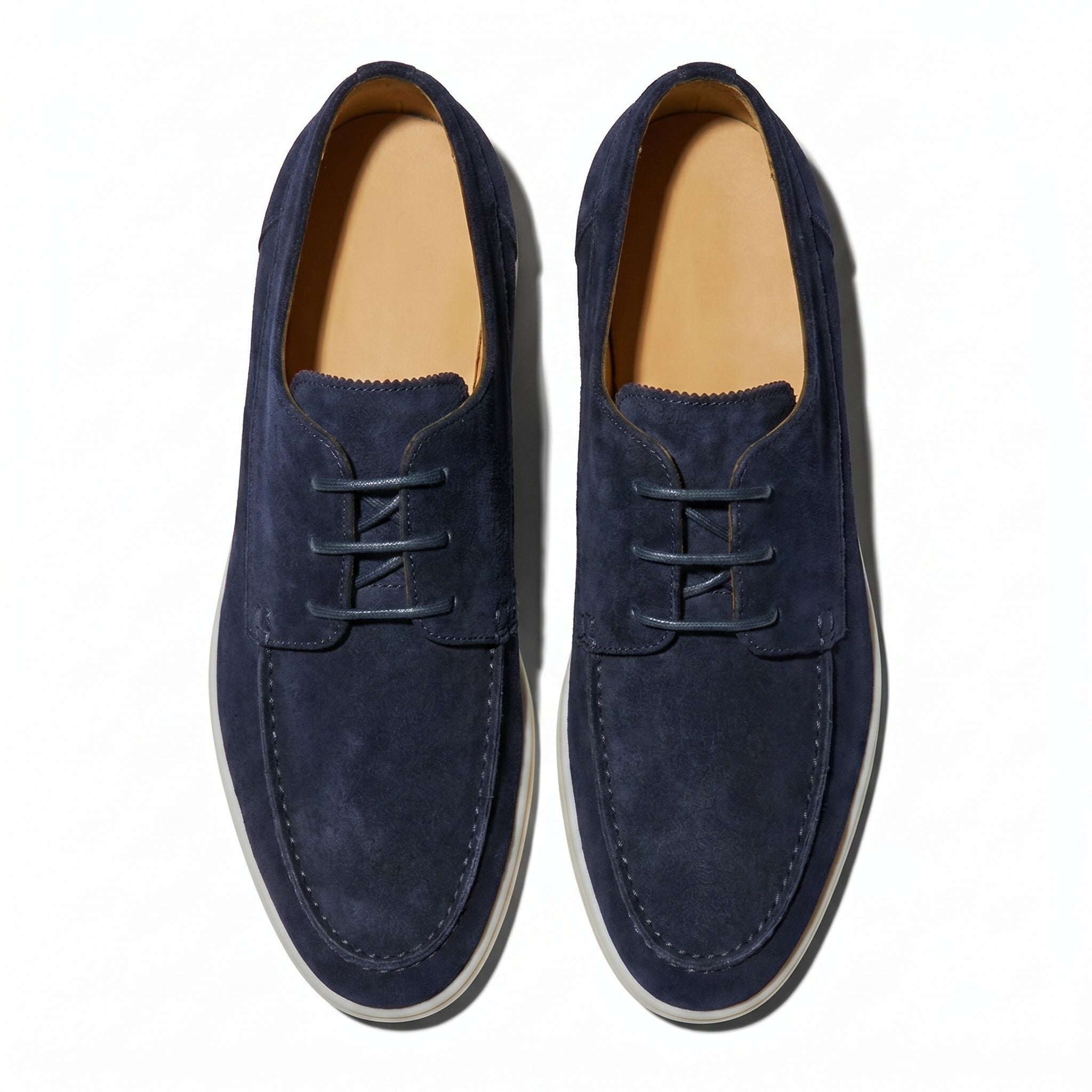 Jack - Men's Formal Lace - Up Loafers - Loafers - Blue - Parker&Brooks