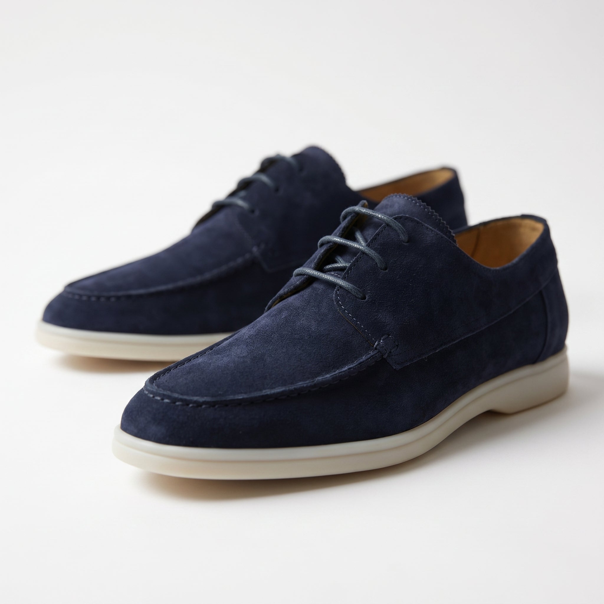 Jack - Men's Formal Lace - Up Loafers - Loafers - Blue - Parker&Brooks