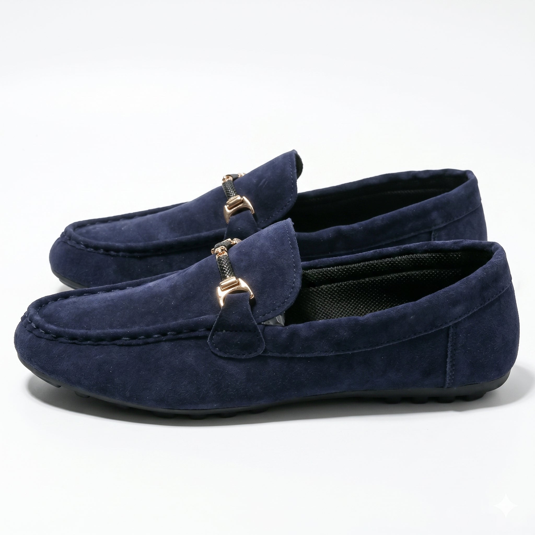 James - Men's Breathable Formal Loafers - Loafers - Blue - Parker&Brooks