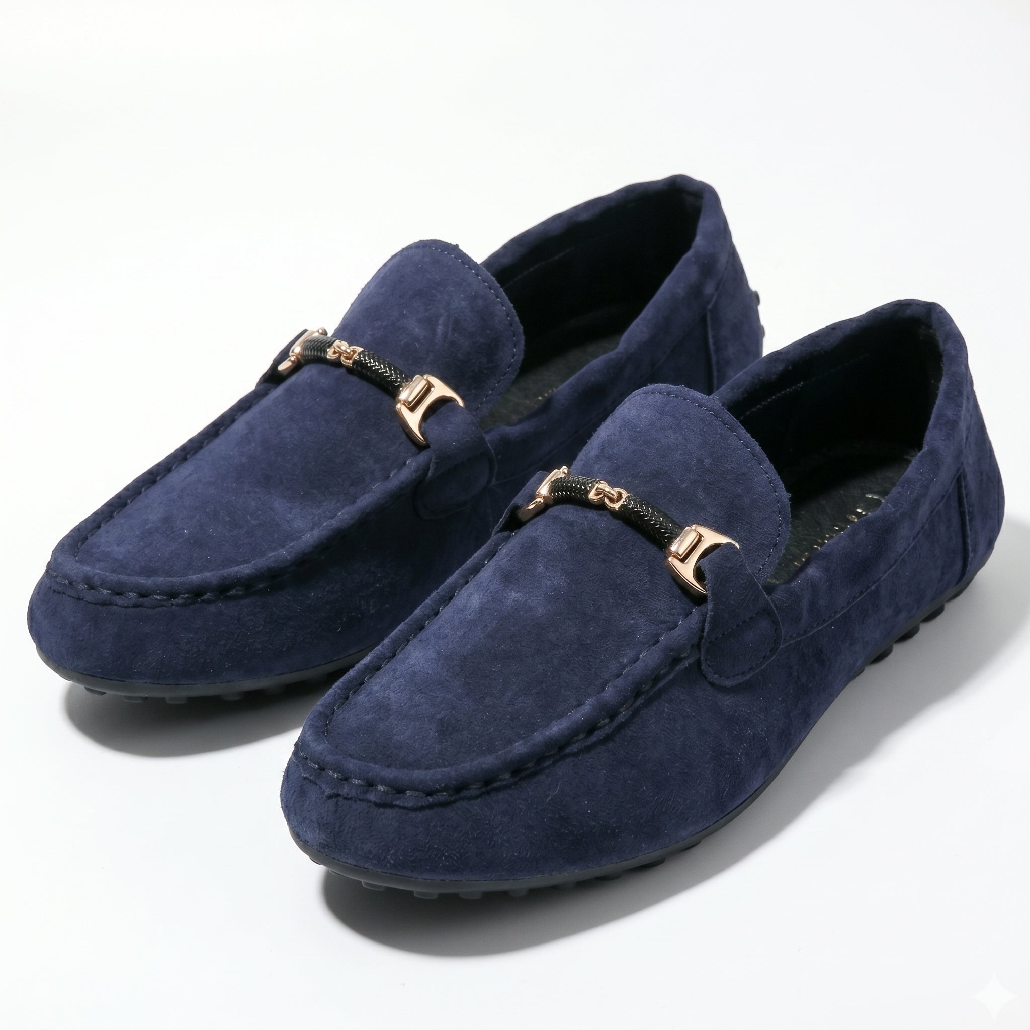 James - Men's Breathable Formal Loafers - Loafers - Blue - Parker&Brooks