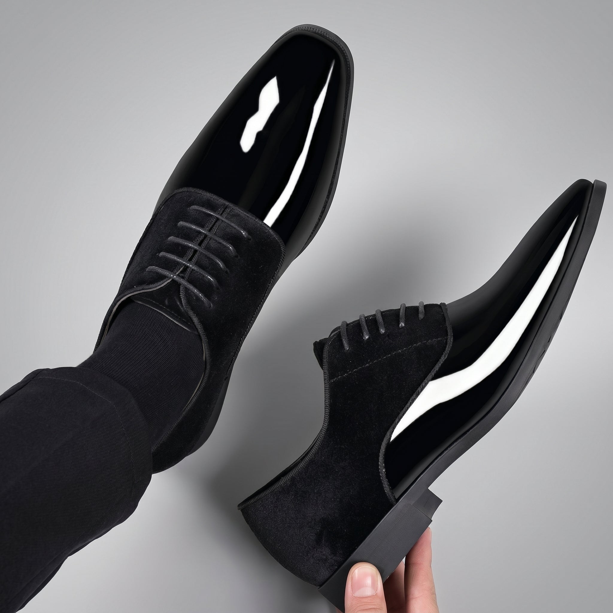 James - Men's Formal Glossy Wedding Shoes