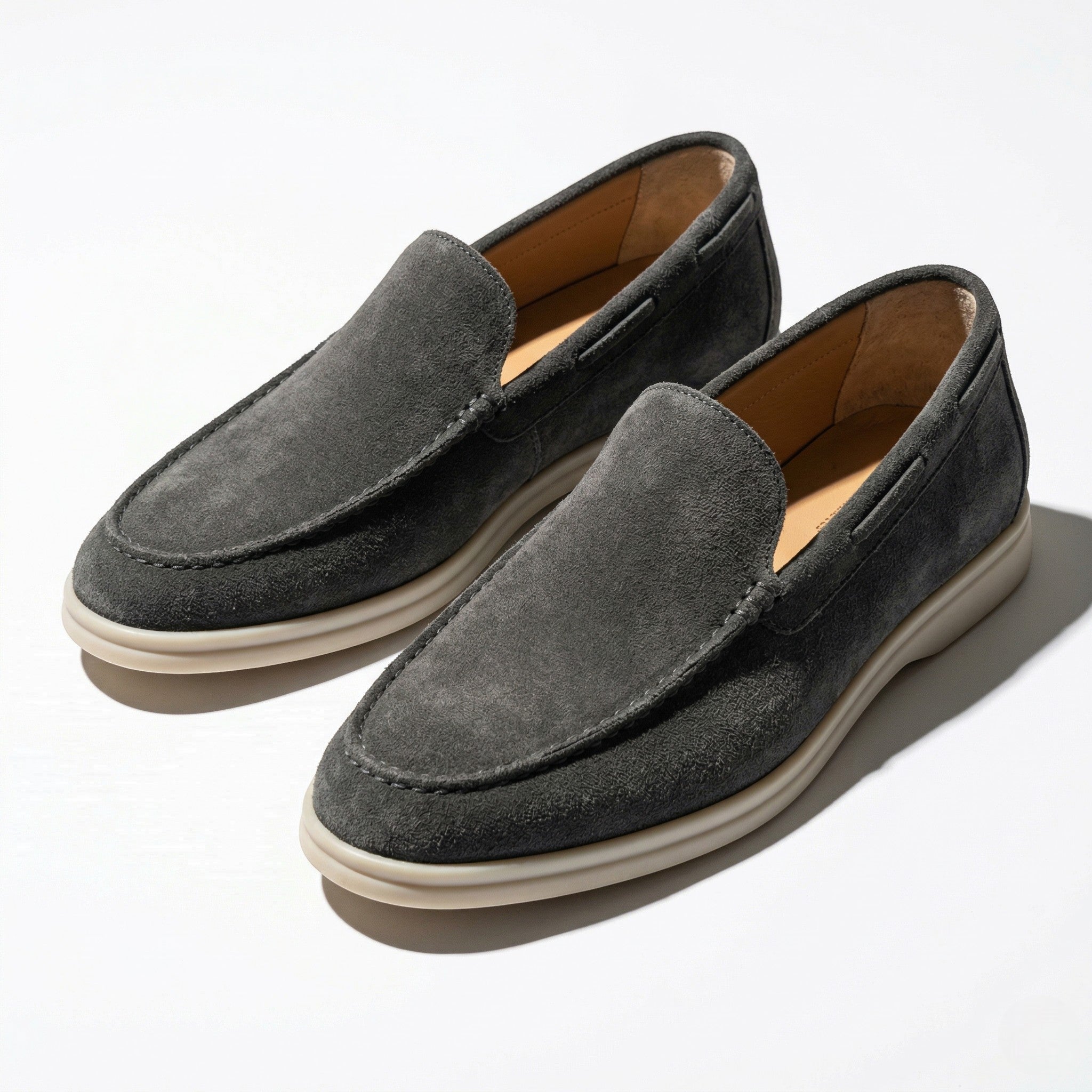 James - Men's Orthopedic Slip - On Loafers - Loafers - Dark Gray - Parker&Brooks