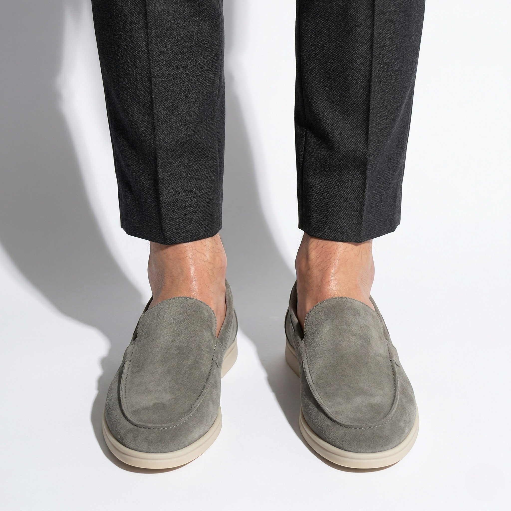 James - Men's Orthopedic Slip - On Loafers - Loafers - Olive Green - Parker&Brooks