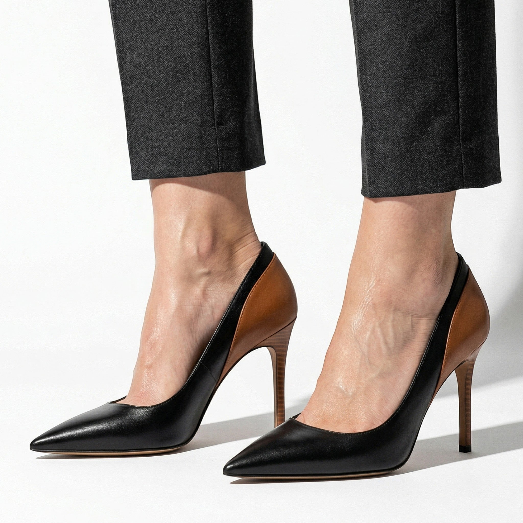 Jona - Women's Sleek Office Stiletto Heels - Heels - Black - Parker&Brooks