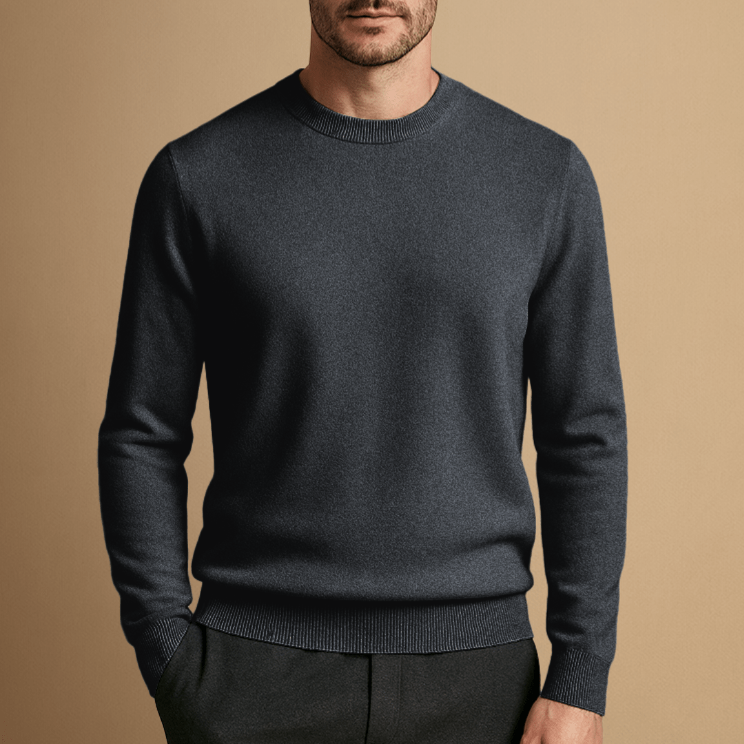 Jonas – Crew Neck Jumper Made from Wool