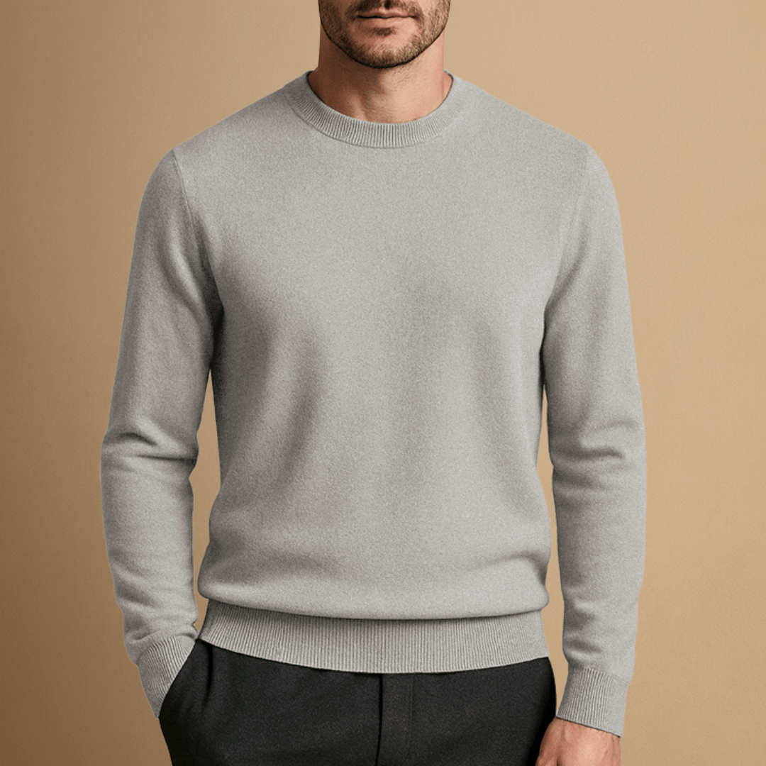 Jonas – Crew Neck Jumper Made from Wool