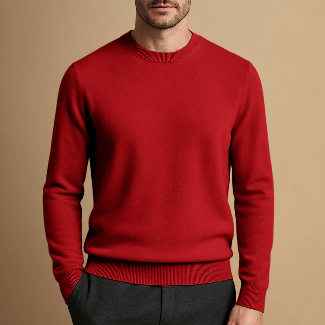 Jonas – Crew Neck Jumper Made from Wool