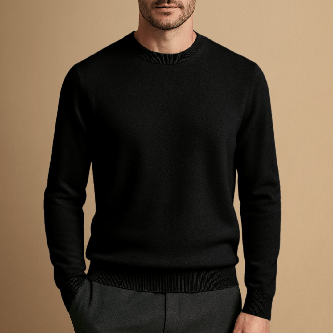 Jonas – Crew Neck Jumper Made from Wool