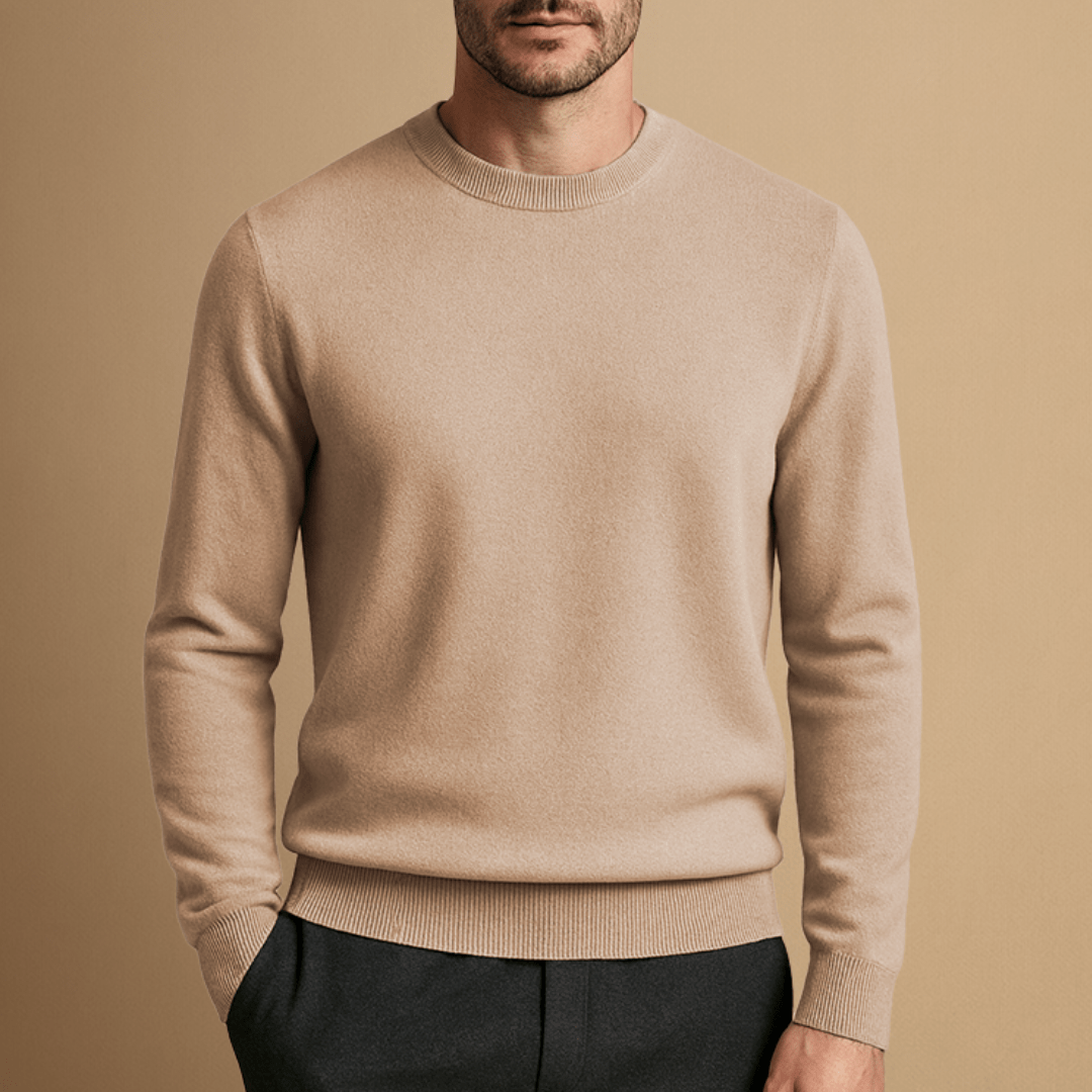 Jonas – Crew Neck Jumper Made from Wool