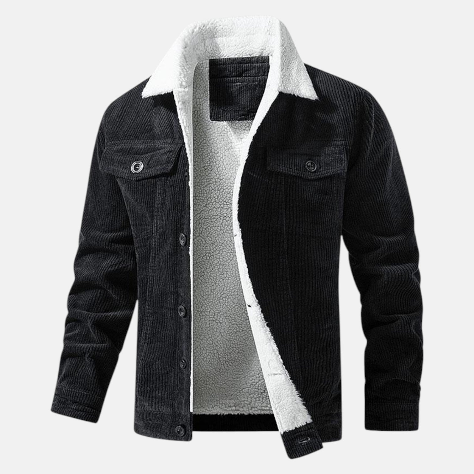 Jaro – Men's Cord Jacket with Teddy Lining