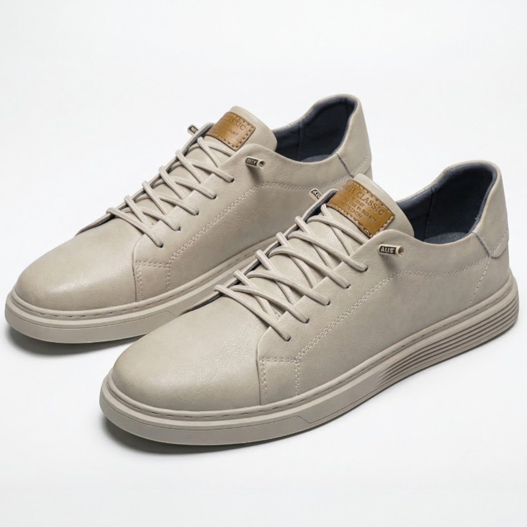 Julian - Men's Comfortable Low - Top Sneaker - Sneakers - White - Parker&Brooks