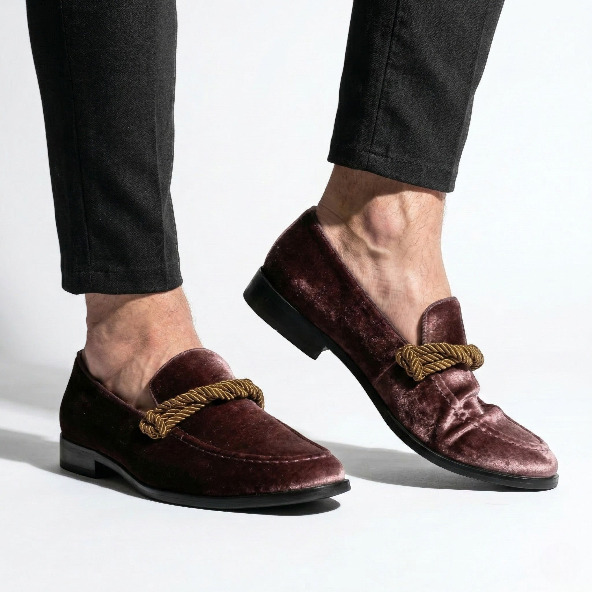 Julian - Men's Soft - Textured Loafers - Shoes - Brown - Parker&Brooks