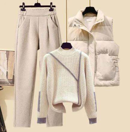 Karolin - Stylish Women's Set with Pants, Vest, and Sweater