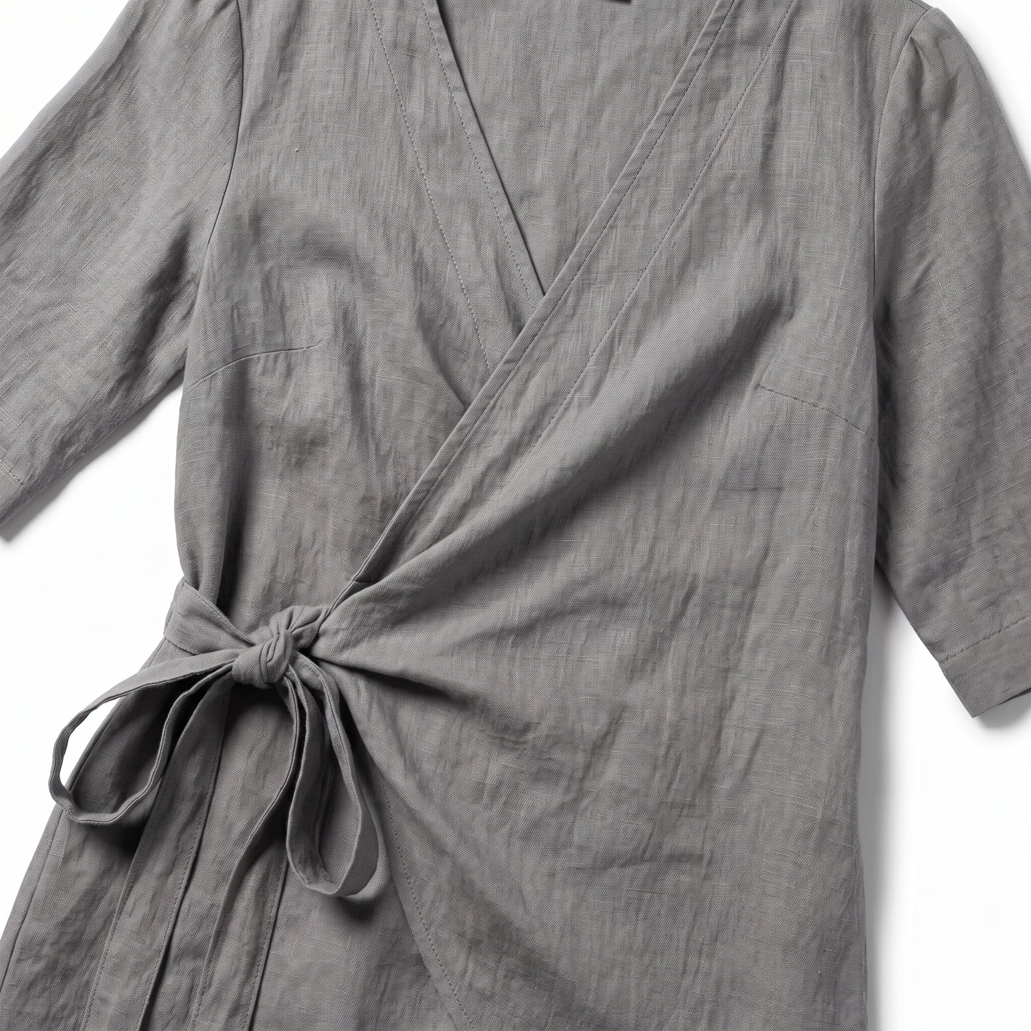 Kate - Women's Asymmetric Summer Mini Dress - Mini Dresses - Gray - Parker&Brooks