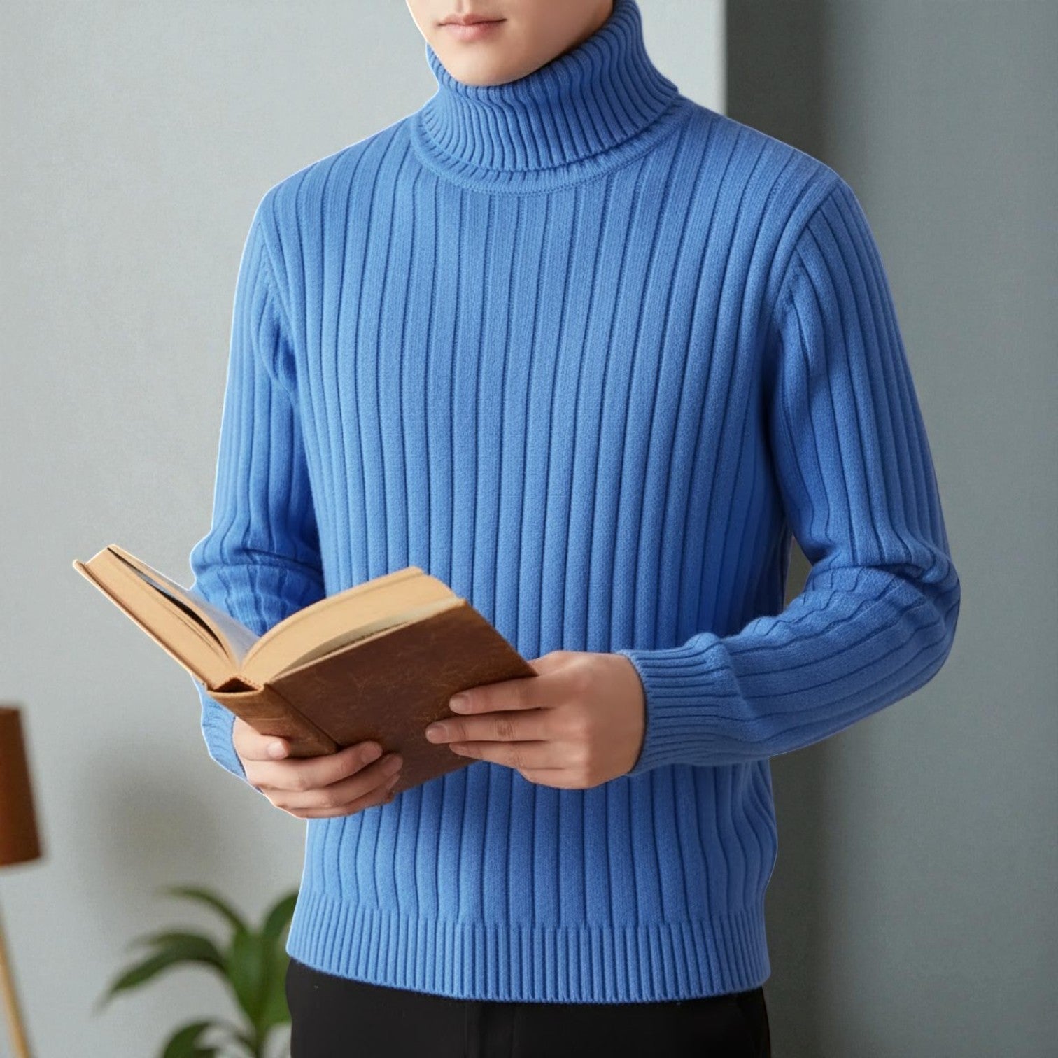 Lennart – Men's Cotton Turtleneck Sweater