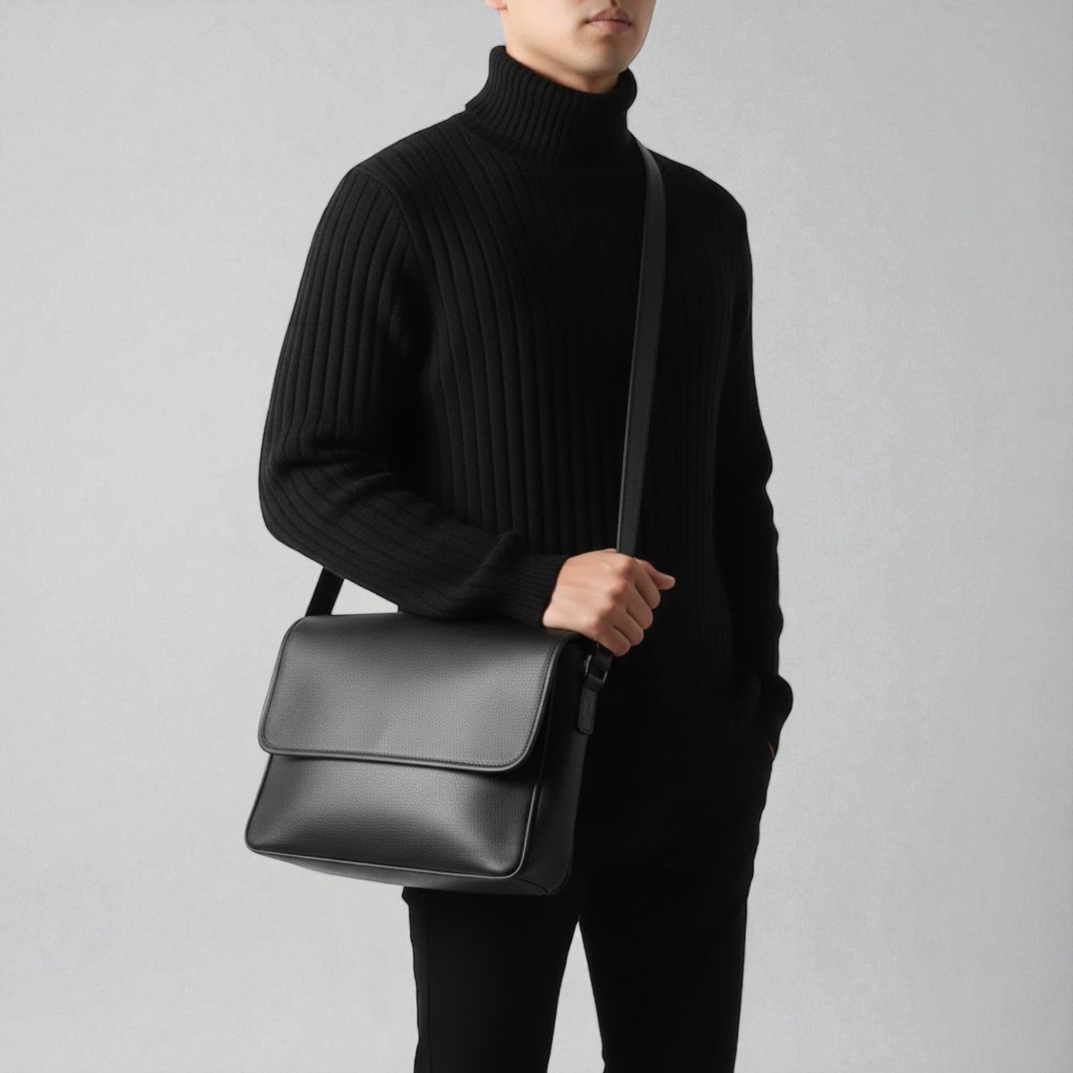 Lennart – Men's Cotton Turtleneck Sweater