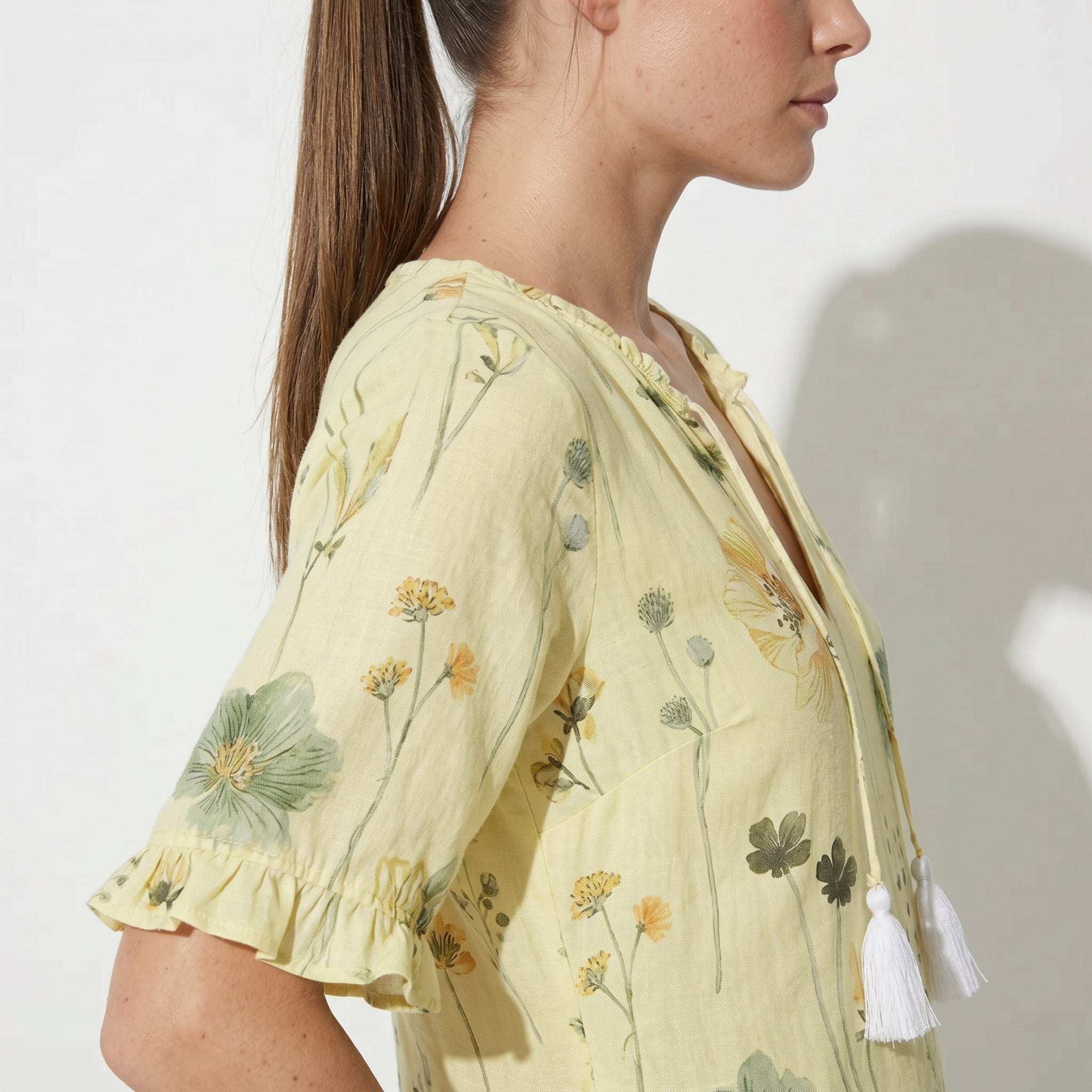 Lucy - Women's Summer Maxi Dress - Dresses - Yellow - Parker&Brooks