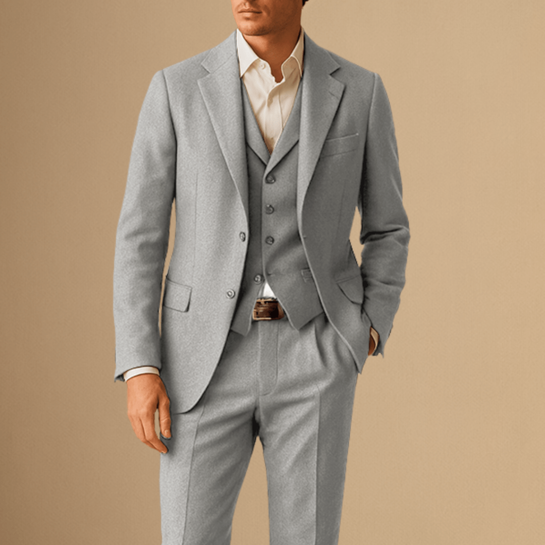 Lukas - Three-Piece Wool Suit for Business