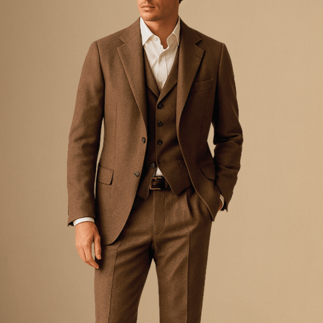 Lukas - Three-Piece Wool Suit for Business