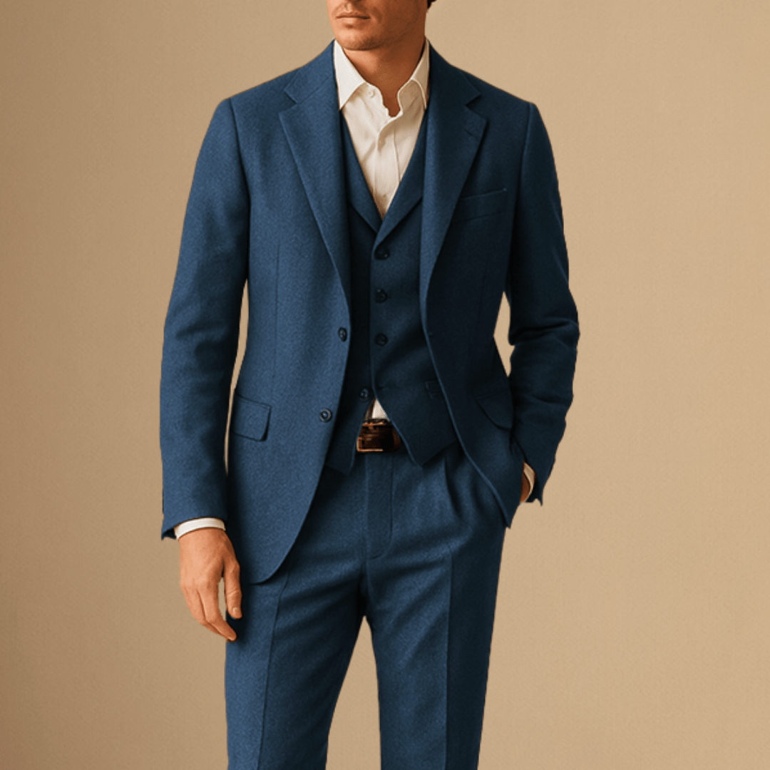 Lukas - Three-Piece Wool Suit for Business
