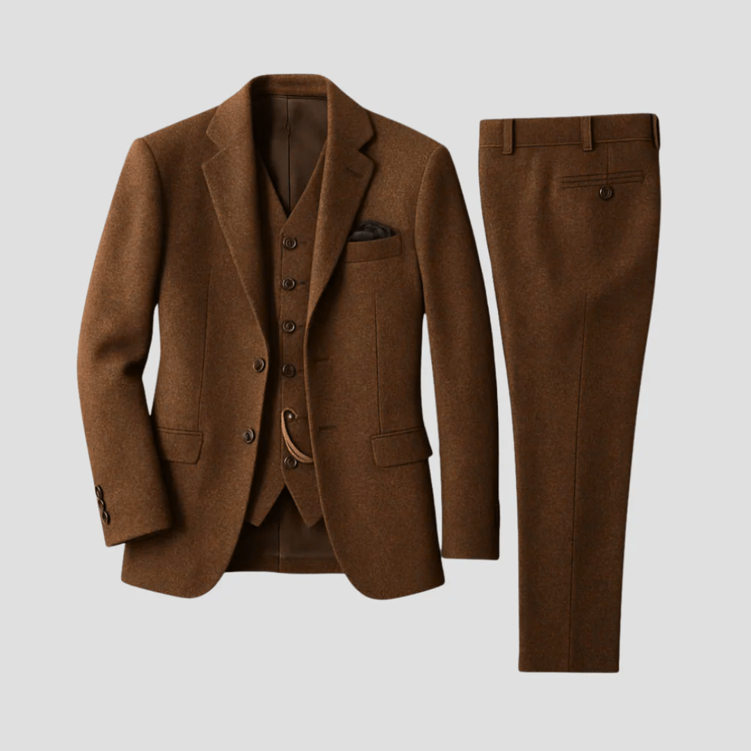 Lukas - Three-Piece Wool Suit for Business