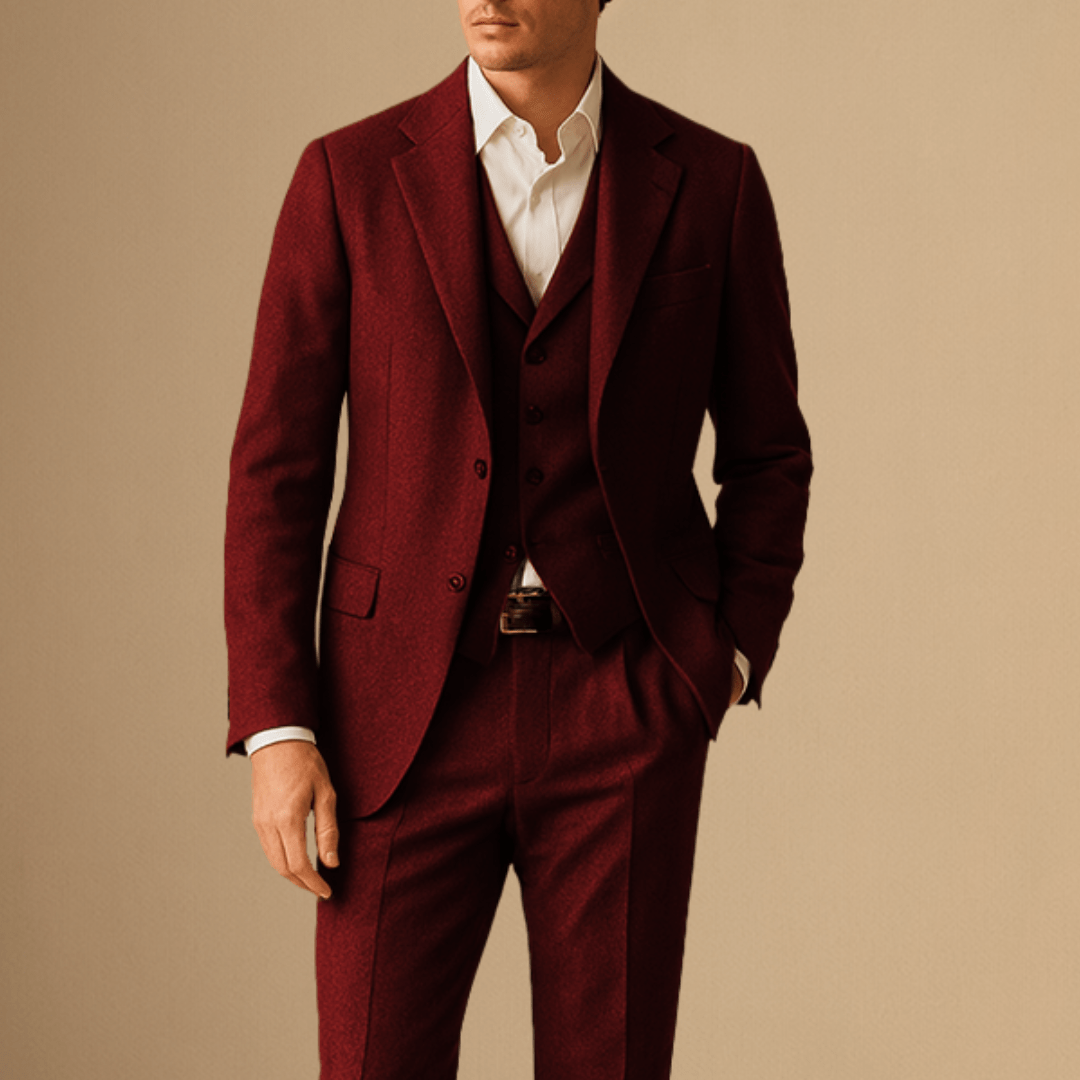 Lukas - Three-Piece Wool Suit for Business