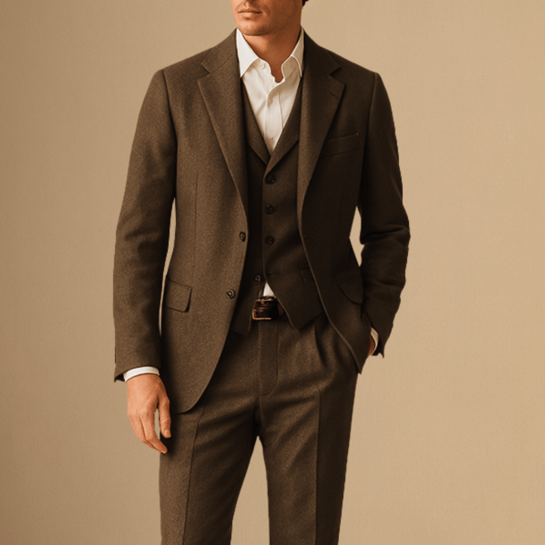 Lukas - Three-Piece Wool Suit for Business