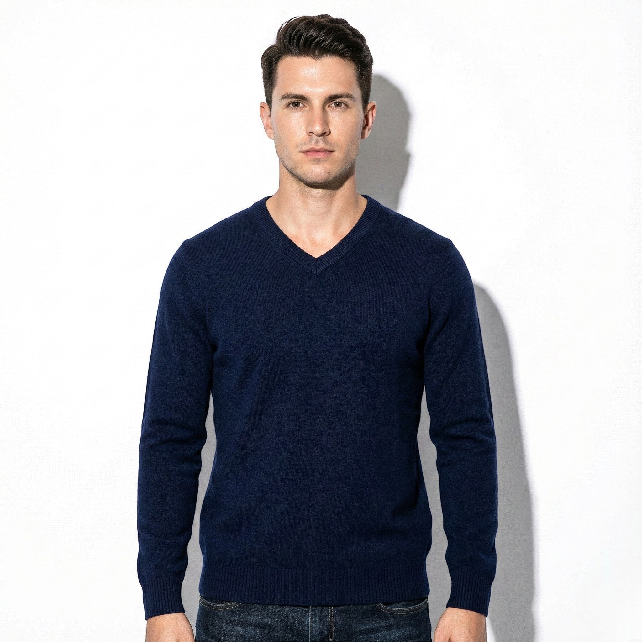 Men's Slim Fit V-Neck Sweater