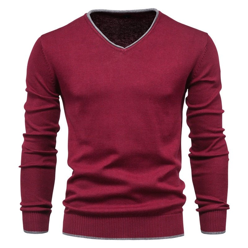 Lukas - Slim Fit Sweater with V-Neck