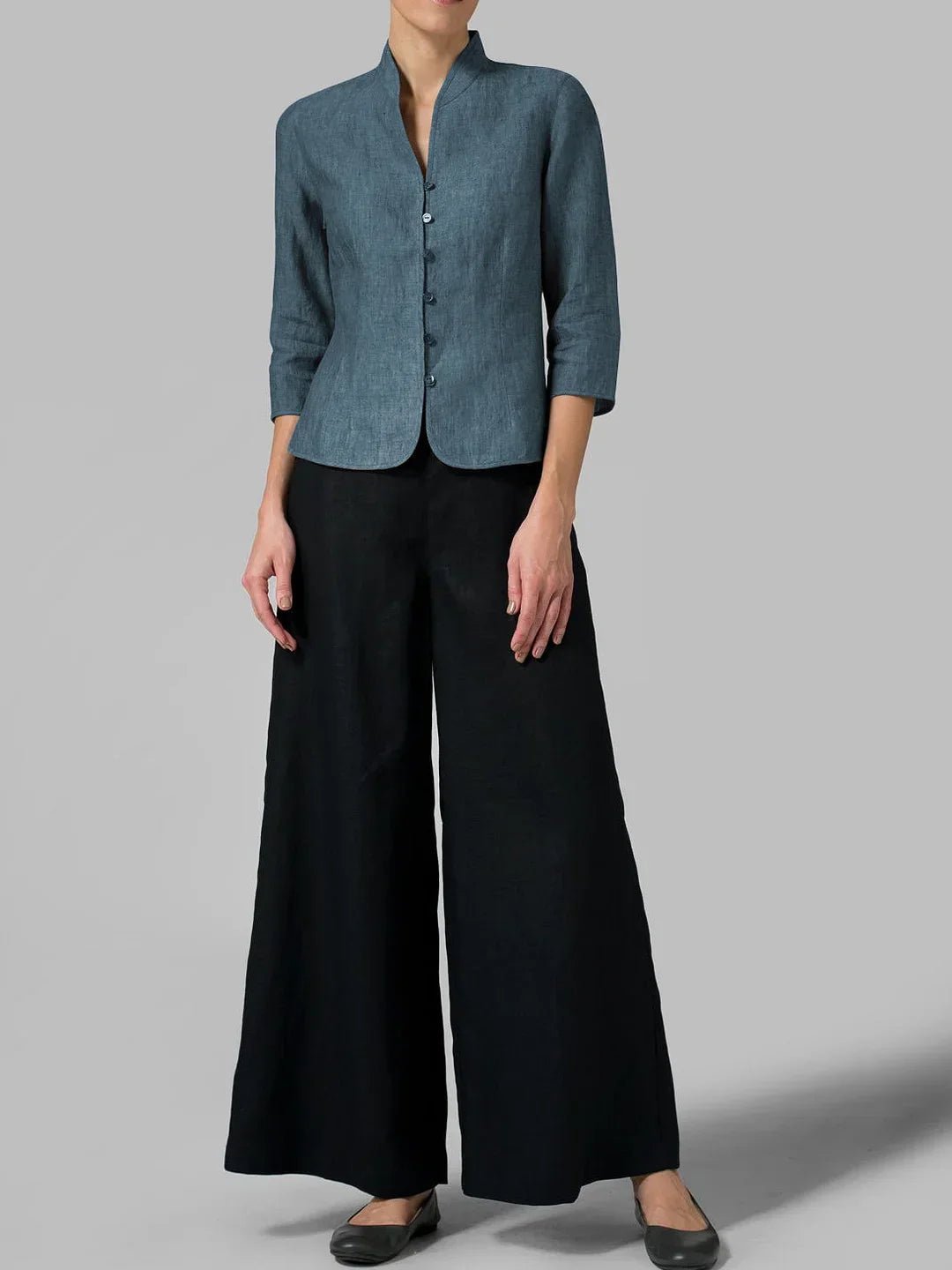 Mara – Exquisite Ladies' Blouse with Stand-Up Collar